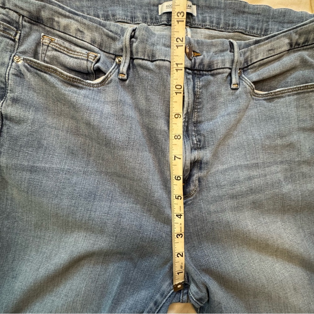 Good American Good Straight Blue Jeans Women’s high rise size 18 - Picture 10 of 10